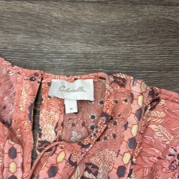 Cleobella printed peach floral top - Picture 4 of 5